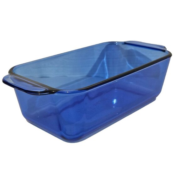 Pyrex 213-R Originals Cobalt Loaf Pan 8.5" vintage bread baker dish 1.5L/qt - Picture 1 of 15
